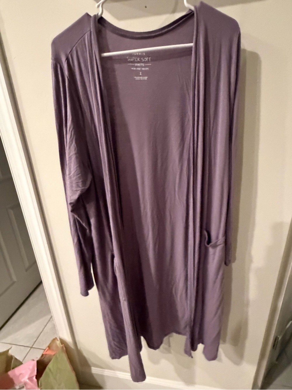 torrid Lavender Open-Front Long Cardigan